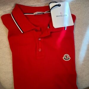 Moncler Bold Red Men's Polo Shirt